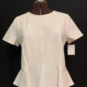 J Crew NEW knit blouse w/asymmetrical details L